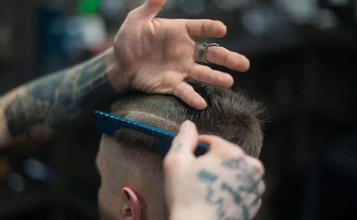 Hair Styling at Kingston Barbershop