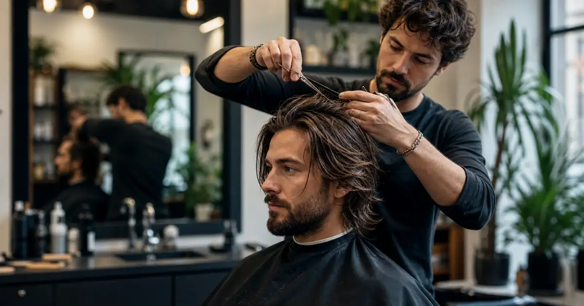 Długie włosy męskie: co powiedzieć barberowi?