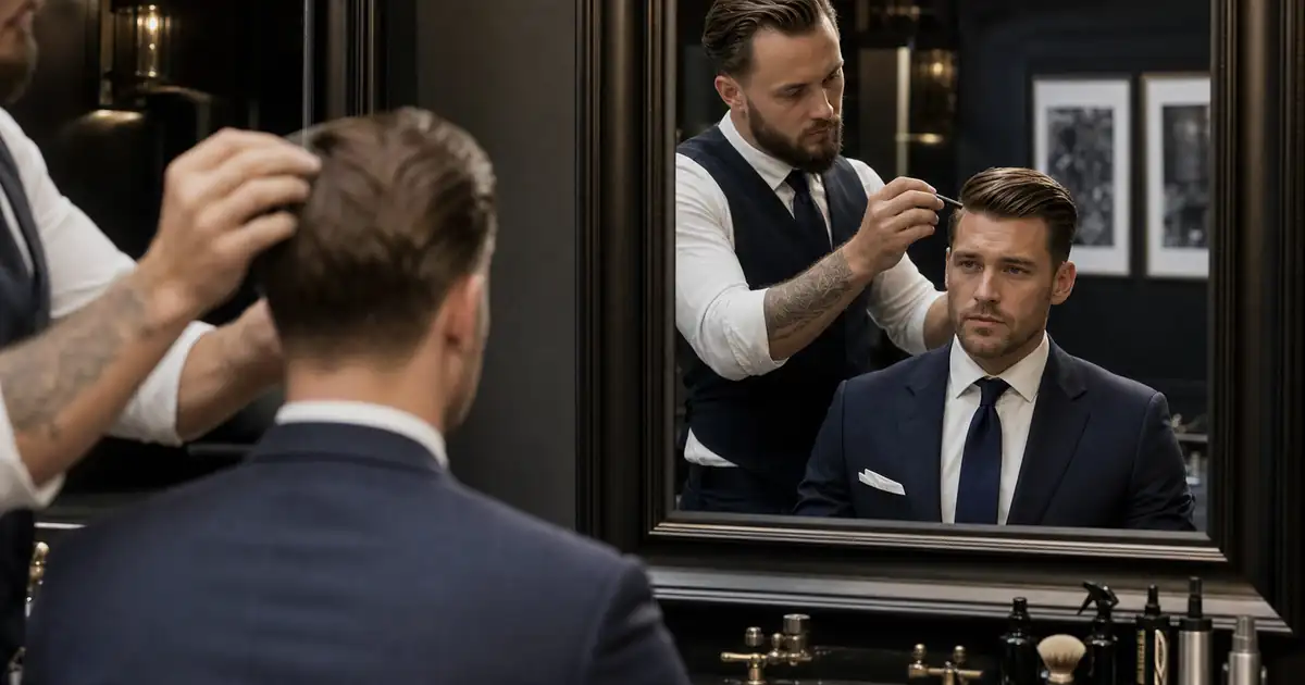 Fryzura do garnituru: eleganckie strzyżenie męskie