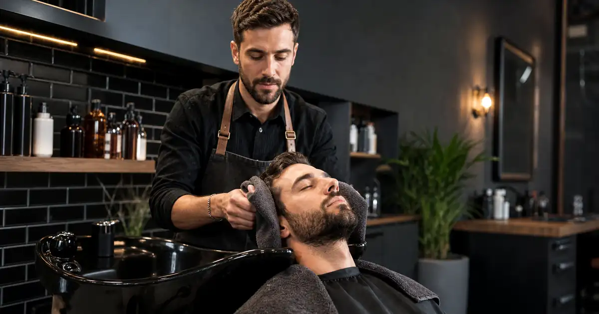 Mycie i stylizacja włosów męskich: proste zasady po barberze