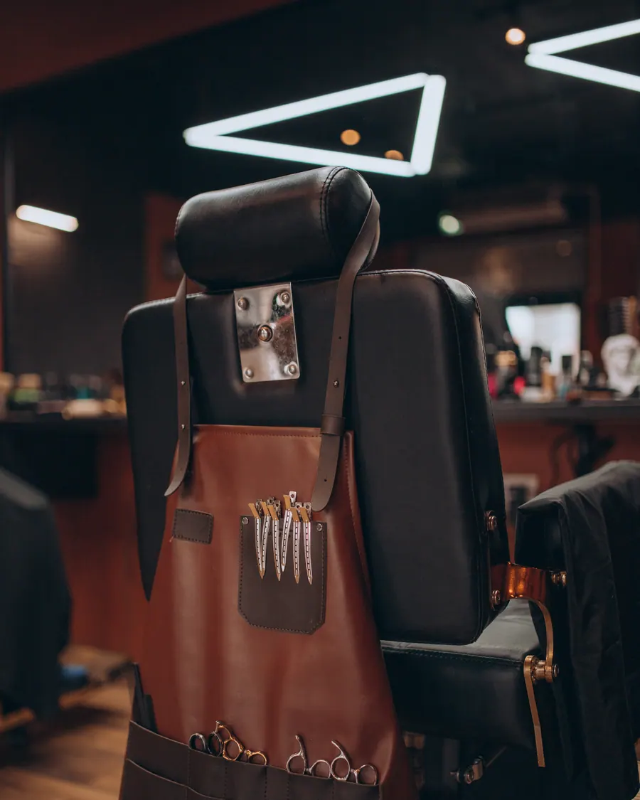 Barber station and tools used by the Kingston Barbershop Krakow team